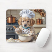 Goud Retriever Puppy Chef Muismat (Met muis)