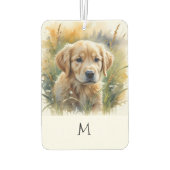 Goud Retriever Puppy Luchtverfrisser (Achterkant)