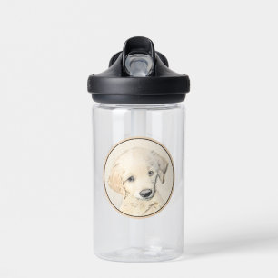 Goud Retriever Puppy Schilderij - Originele Honden Waterfles