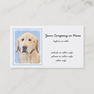 Goud Retriever Schilderij - Mooie Originele Honden Visitekaartje