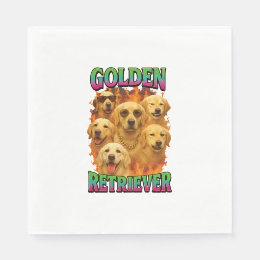 Goud Retriever Servet (Voorkant)