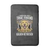 Goud Retriever Ware Vriend Hond Badmat (Voorkant Verticaal)