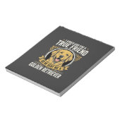 Goud Retriever Ware Vriend Hond Notitieblok (Linkerzijde)