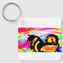 Goud Retriever zonsondergang Sleutelhanger