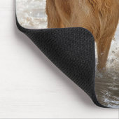 Goud Retrievers met een Stok Muismat (Hoek)