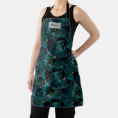 Goud, rode sterren op blauw schort (Insitu)