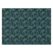 Goud, rode sterren op blauw tafelkleed (Voorkant (Horizontaal))