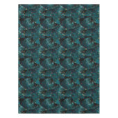 Goud, rode sterren op blauw tafelkleed (Voorkant)