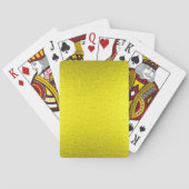Goud, roestvrij glanzend metaal speelkaarten (Achterkant)