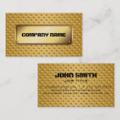 Goud roestvrij metaal modern staal visitekaartje (Voorkant / Achterkant)