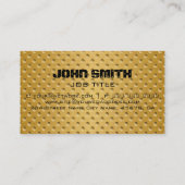 Goud roestvrij metaal modern staal visitekaartje (Achterkant)