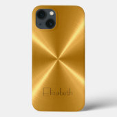 Goud roestvrij staal Case-Mate iPhone case (Achterkant)