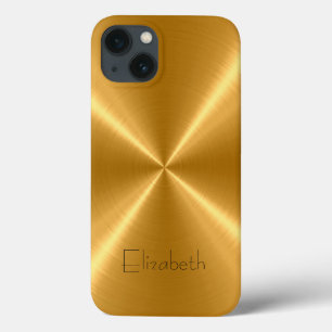 Goud roestvrij staal iPhone 13 hoesje