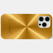 Goud roestvrij staal Case-Mate iPhone case (Achterkant (horizontaal))