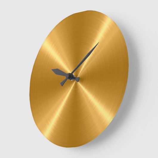 Goud roestvrij staal grote klok (Hoek)