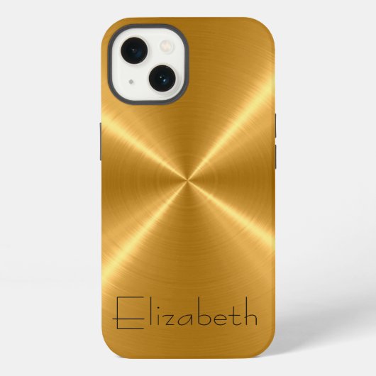 Goud roestvrij staal iPhone hoesje (Achterkant)