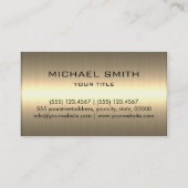 Goud roestvrij staal Metaalkijk Visitekaartje (Achterkant)