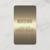 Goud roestvrij staal Metaalkijk Visitekaartje (Achterkant)