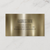 Goud roestvrij staal Visitekaartje (Achterkant)