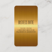 Goud roestvrij staal visitekaartje (Achterkant)