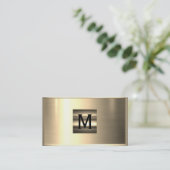 Goud roestvrij staal Visitekaartje (Staand voorkant)