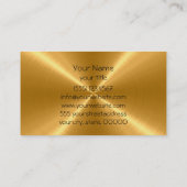 Goud roestvrij staal visitekaartje (Achterkant)