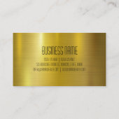 Goud roestvrij staal visitekaartje (Achterkant)
