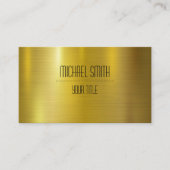 Goud roestvrij staal visitekaartje (Voorkant)