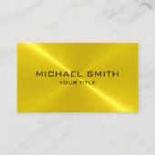 Goud roestvrij staal visitekaartje (Voorkant)