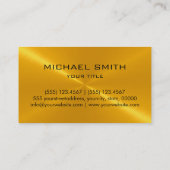 Goud roestvrij staal visitekaartje (Achterkant)