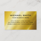 Goud roestvrij staal visitekaartje (Achterkant)