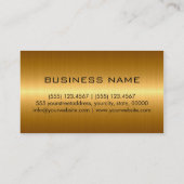 Goud roestvrij staal visitekaartje (Achterkant)