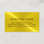 Goud roestvrij staalmonogram visitekaartje (Achterkant)