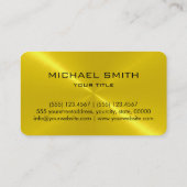 Goud roestvrij staalmonogram visitekaartje (Achterkant)