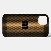 Goud, roestvrij stalen metalen gat Case-Mate iPhone case (Achterkant (horizontaal))
