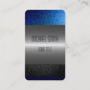 Goud roestvrij stalen metalen hoofdgat 2 visitekaartje