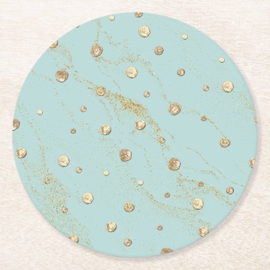 Goud Rond Onderzetter (Voorkant)