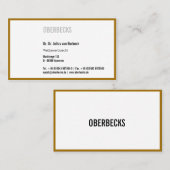 Goud rond visitekaartje (Voorkant / Achterkant)