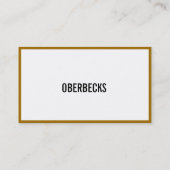 Goud rond visitekaartje (Achterkant)