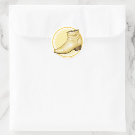 Goud Ronde Sticker (Tas)