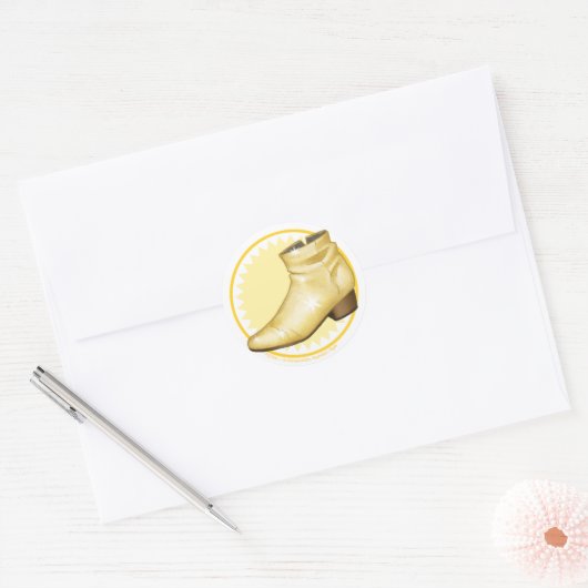 Goud Ronde Sticker (Envelop)