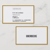 Goud rondom visitekaartje (Voorkant / Achterkant)