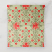  Goud Rood Bloemen Etsen Plaatskaarten Plaatskaartje (Binnenkant ongevouwen)