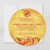 Goud Rood Chinees Nieuwjaar van de Rat 2020 Kaart (Achterkant)