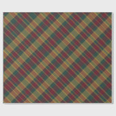 Goud rood en groen kerstcadeau afdrukken cadeaupapier (Vlak)