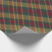 Goud rood en groen kerstcadeau afdrukken cadeaupapier (Hoek)