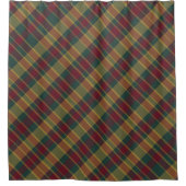 Goud rood en groen kerstcadeau afdrukken douchegordijn (Voorkant)