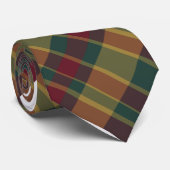 Goud rood en groen kerstcadeau afdrukken stropdas (Opgerold)