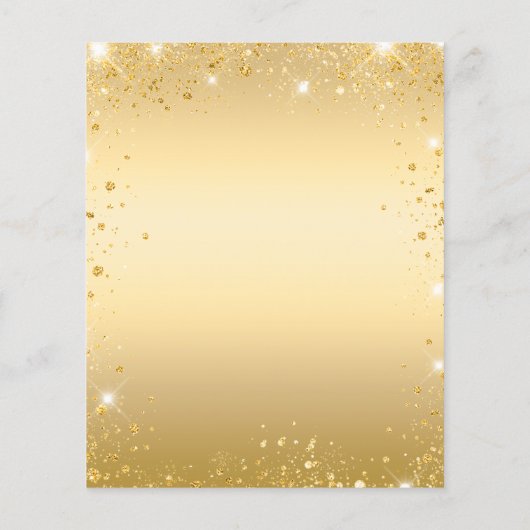 Goud rood glitter-jurk, gezoet 16 flyer (Achterkant)