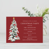 Goud Rood Groen Traditioneel Boom Kerstfeest Kaart (Staand voorkant)